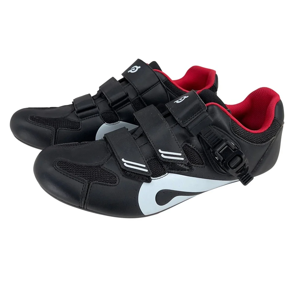Peloton Cycling Shoes Men EU 45 US 11 Black Red Delta Cleats Ratchet PL-SH-B-45
